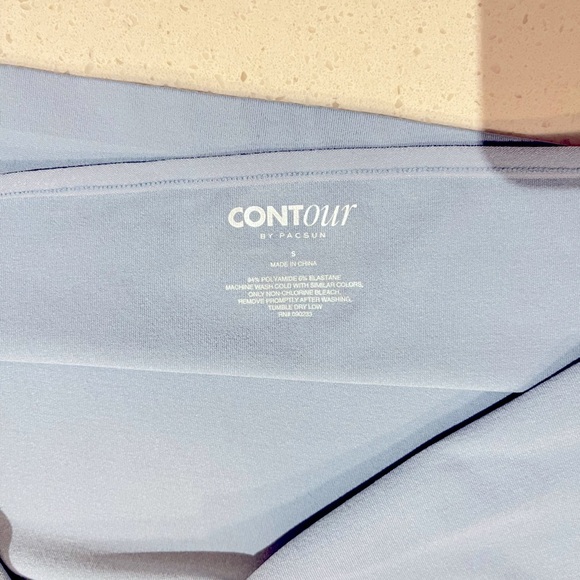 PacSun | Contour Clover Seamless Halter Top in Light Blue Size Small - Picture 7 of 7